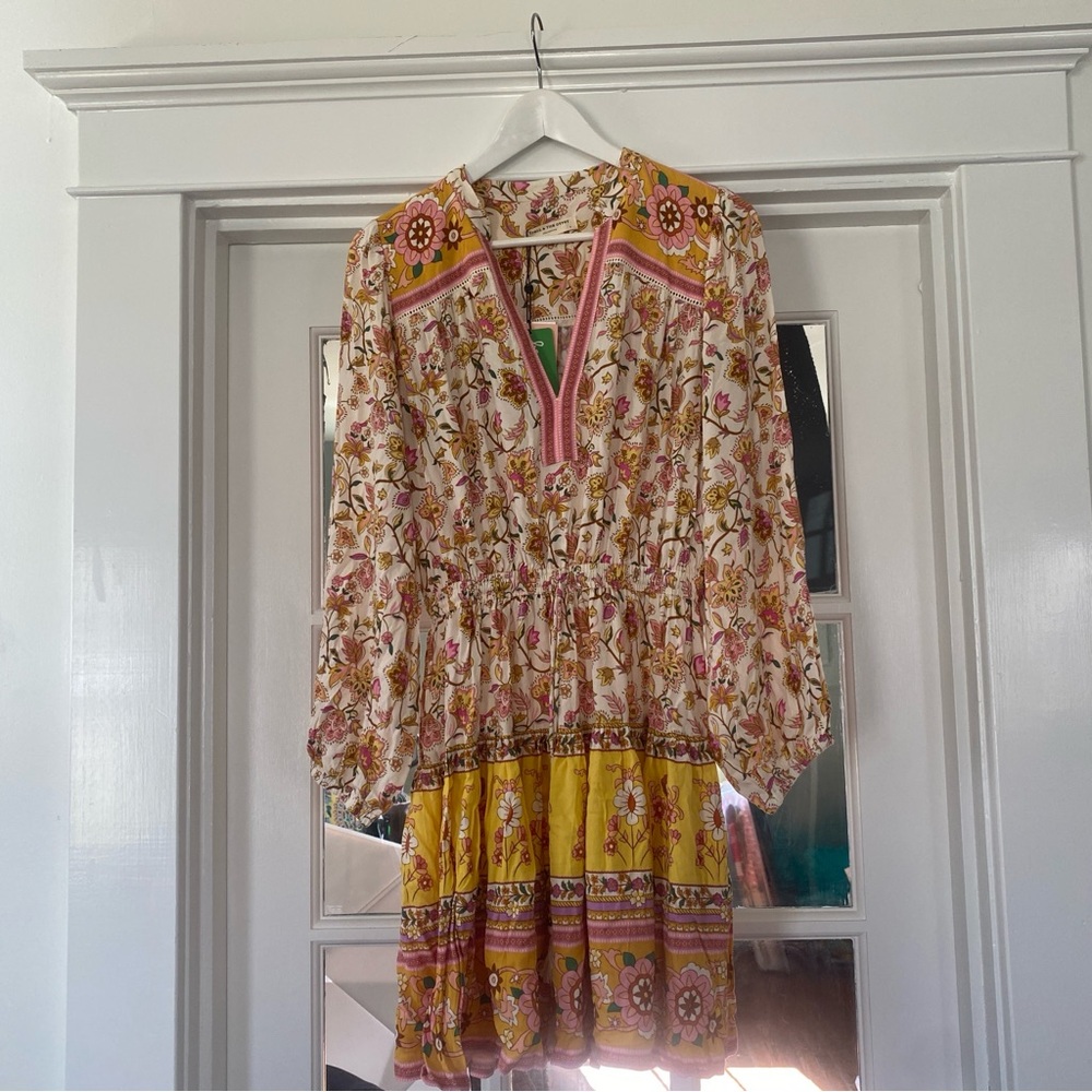 New NWT Spell & the Gypsy Collective portobello Road dress playdress honeydew S - Picture 1 of 16